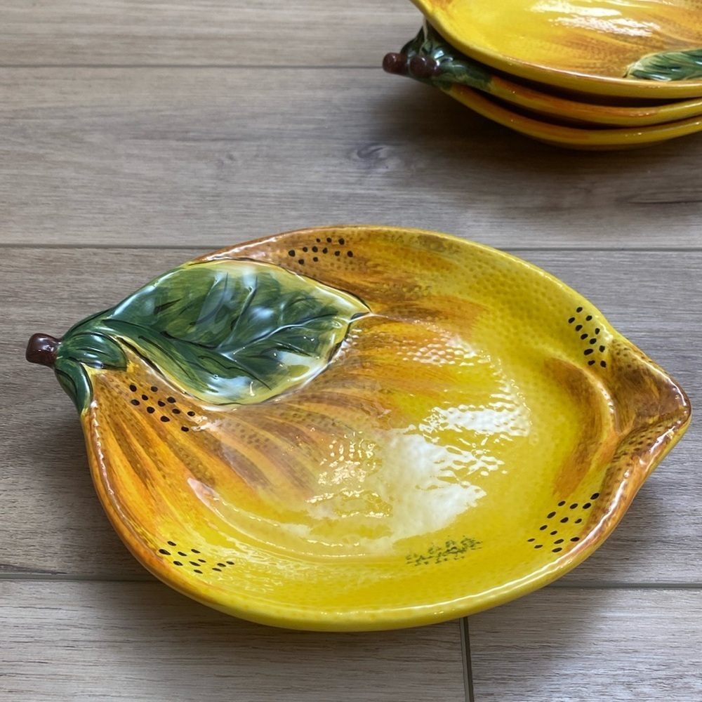 Pier 1 | Lemon | Figural Salad Plate‎